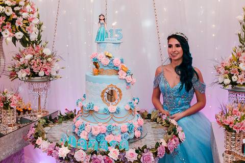 Festa de 15 anos Decorfest Canoas parabéns'