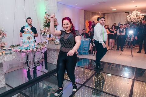 Festa de 15 anos Decorfest Canoas pista de dança'