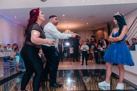 Festa de 15 anos Decorfest Canoas pista de dança'