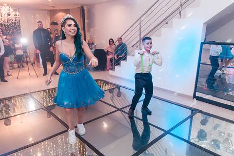 Festa de 15 anos Decorfest Canoas pista de dança'