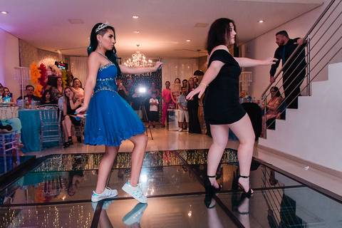 Festa de 15 anos Decorfest Canoas pista de dança'