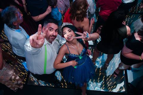 Festa de 15 anos Decorfest Canoas pista de dança'