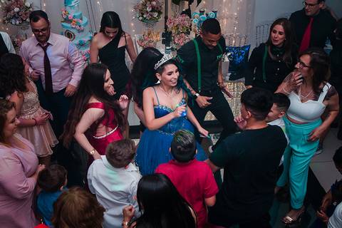 Festa de 15 anos Decorfest Canoas pista de dança'