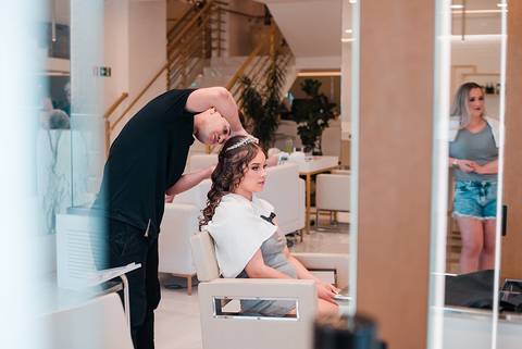 making of da debutante Bianca Maison de Lionne Cabelo Thiago Caldas'