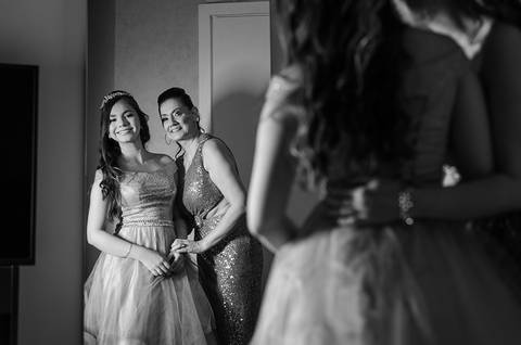 Making of da debutante Gabriela em Canoas'