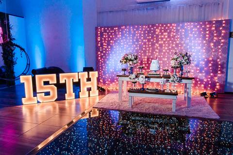Decoração de festa de 15 anos boobaloo casa de festas fotógrafo jeferson paz'