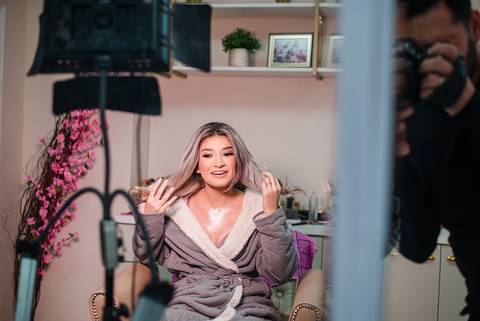 making of da debutante eduarda Sapucaia do Sul Dilaine Gotta Beauty'