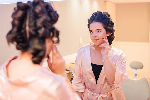 Making of da debutante Anita em Salão Beto Klein'