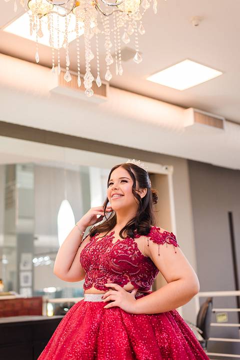 Making of da debutante Anita em Salão Beto Klein'