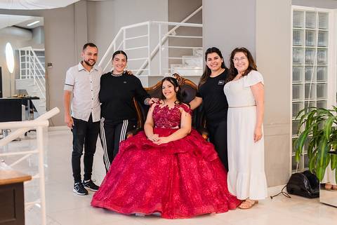 Making of da debutante Anita em Salão Beto Klein'