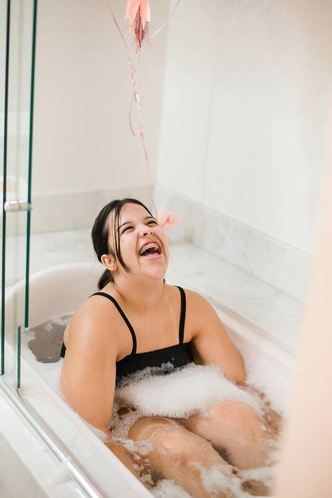 Making of da debutante Anita em Salão Beto Klein'