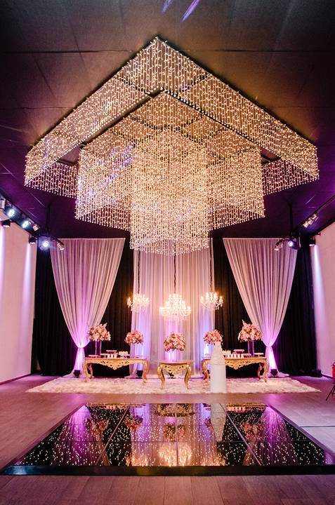 Decoração da festa da debutante Lívia no espaço Pátio 115 em Cachoeirinha'