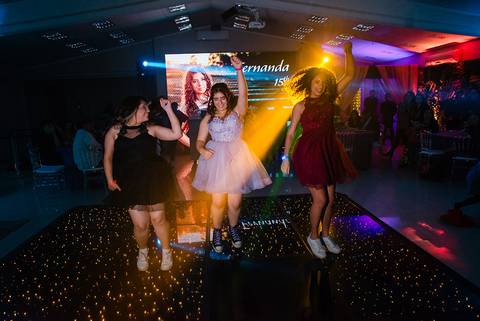 Fotos festa de 15 anos Party Lounge Porto Alegre fotógrafo Jeferson Paz balada'