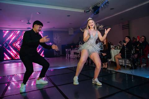 festa de 15 anos de Maria Luísa, casa Blue Moon canoas, fotógrafo Jeferson Paz'