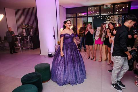 Fotos festa de 15 anos de Mariana Cruz no espaço Le Petit Gourmand em Itajaí - SC Fotógrafo Jeferson Paz'