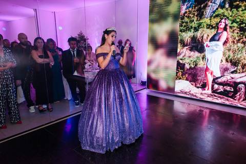 Fotos festa de 15 anos de Mariana Cruz no espaço Le Petit Gourmand em Itajaí - SC Fotógrafo Jeferson Paz'