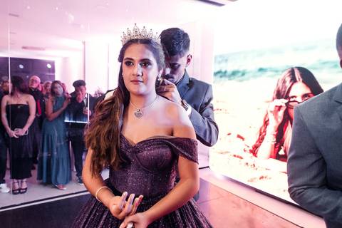 Fotos festa de 15 anos de Mariana Cruz no espaço Le Petit Gourmand em Itajaí - SC Fotógrafo Jeferson Paz'