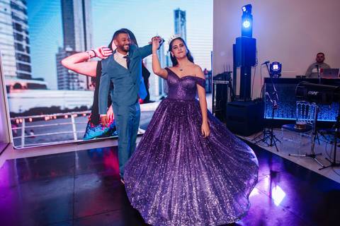 Fotos festa de 15 anos de Mariana Cruz no espaço Le Petit Gourmand em Itajaí - SC Fotógrafo Jeferson Paz'