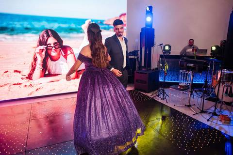 Fotos festa de 15 anos de Mariana Cruz no espaço Le Petit Gourmand em Itajaí - SC Fotógrafo Jeferson Paz'