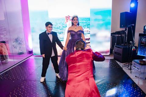 Fotos festa de 15 anos de Mariana Cruz no espaço Le Petit Gourmand em Itajaí - SC Fotógrafo Jeferson Paz'