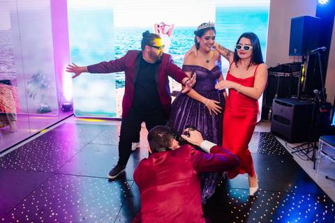 Fotos festa de 15 anos de Mariana Cruz no espaço Le Petit Gourmand em Itajaí - SC Fotógrafo Jeferson Paz'