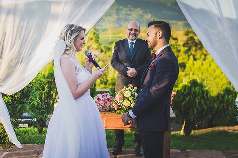 Casamento ao ar livre em Sapiranga Homenagem da noiva'