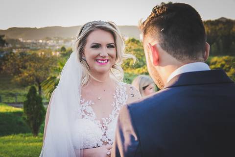 Casamento ao ar livre em Sapiranga homenagem do noivo'