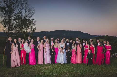 Casamento ao ar livre Padrinhos'