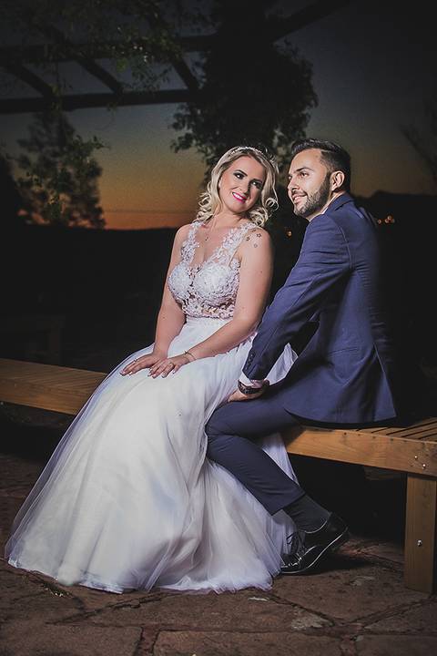 Casamento ao ar livre Ensaio dos noivos'