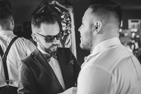 Casamento dia do noivo na barbearia'