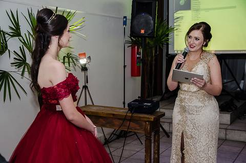 Festa de 15 anos na Sociedade Gondoleiros Porto Alegre Homenagem da mãe'