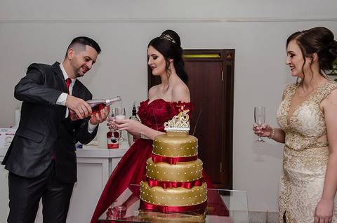 Festa de 15 anos na Sociedade Gondoleiros Porto Alegre Parabéns'