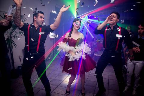 Festa de 15 anos na Sociedade Gondoleiros Porto Alegre Balada raio laser'