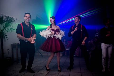 Festa de 15 anos na Sociedade Gondoleiros Porto Alegre Balada raio laser'