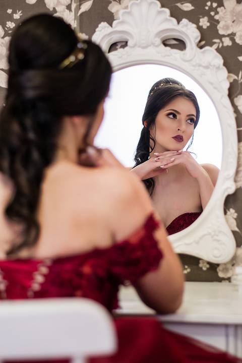 Making of da debutante 15 anos espelho Alle Cabeleireiros Day Spa e Estética'