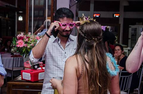 Pista de dança em festa de formatura'