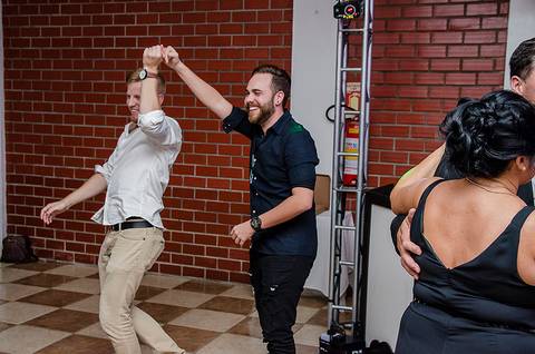 Pista de dança em festa de formatura'