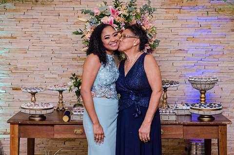 Formanda e sua mãe'