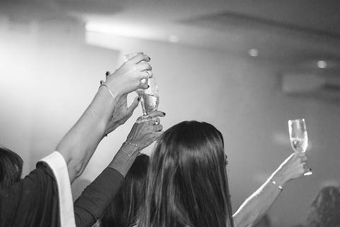 Fotos da pista de dança em festa de formatura'