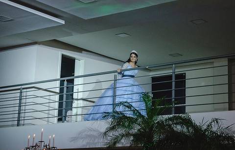 Chegada da debutante'