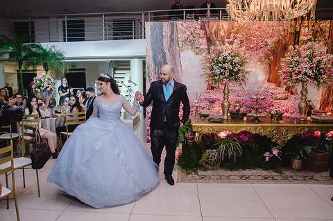 Chegada da debutante'