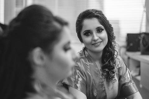 Mãe da debutante emocionada'