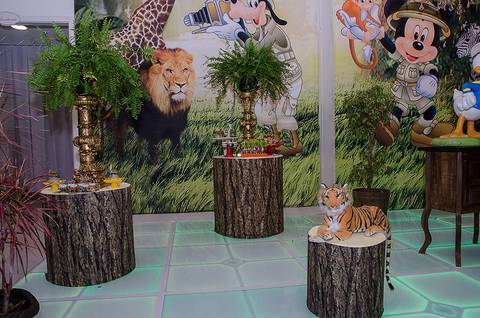 Festa infantil em Richesky Kids & Teens decoração Mickey Safari'