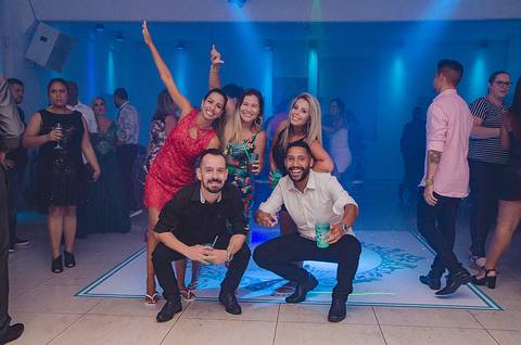 Pista de dança em formatura'