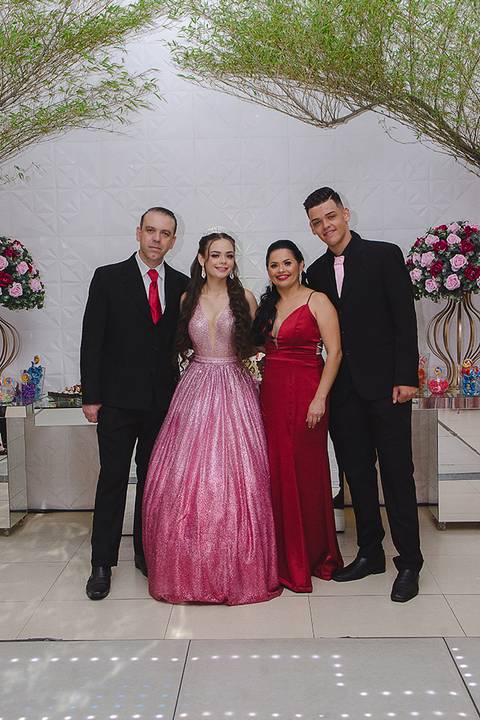 Família da debutante'