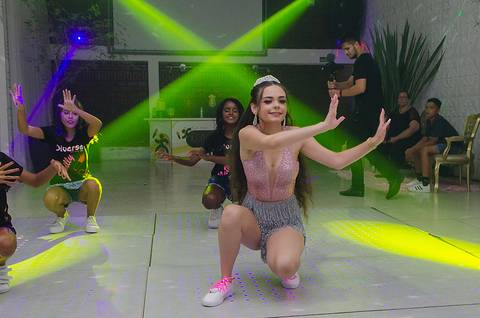 Pista de dança festa de 15 anos'
