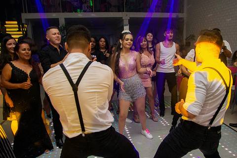 Pista de dança festa de 15 anos'