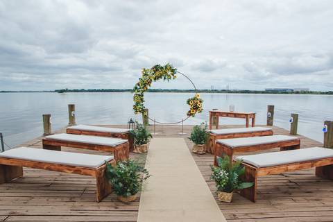 Decoração de casamento no Canto da ilha em Porto Alegre'