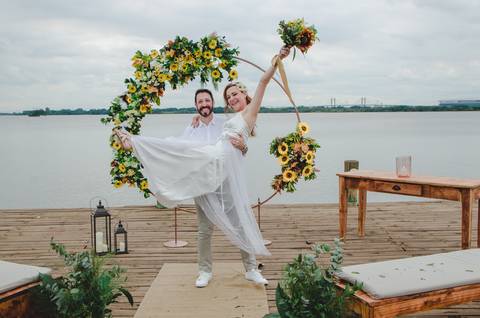 casamento de Lia e Ismael no Canto da ilha em Porto Alegre '