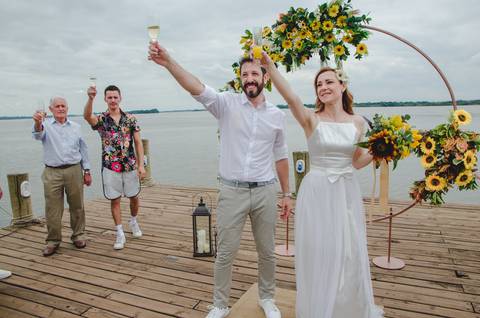 casamento de Lia e Ismael no Canto da ilha em Porto Alegre '